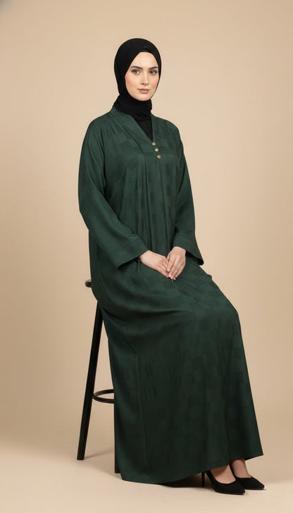 Abaya Emerald Green