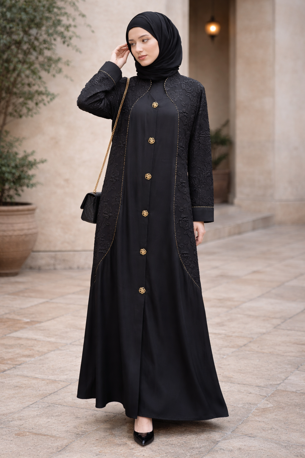 Royale Abaya with Dupatta