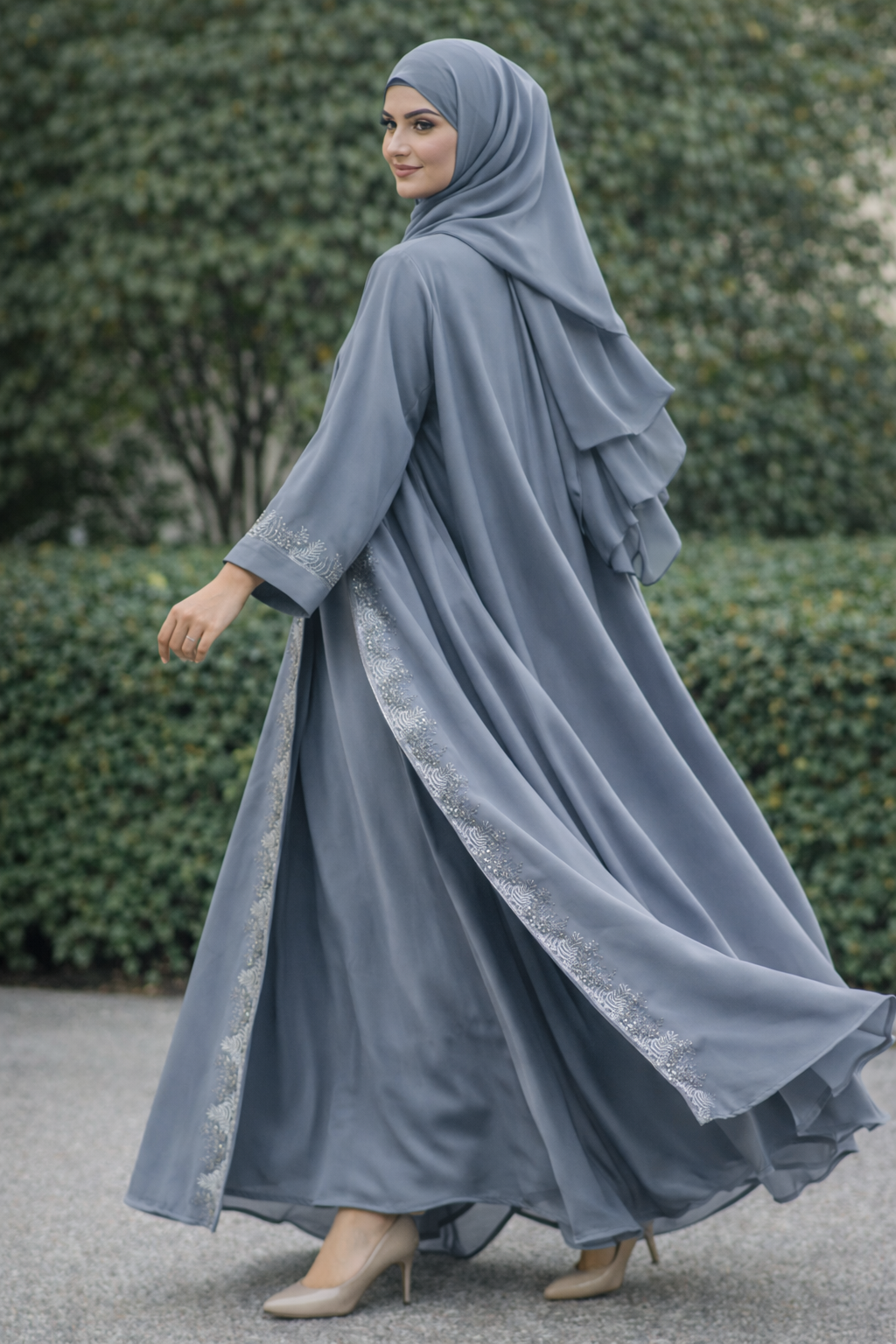 Aafreen Steel Blue