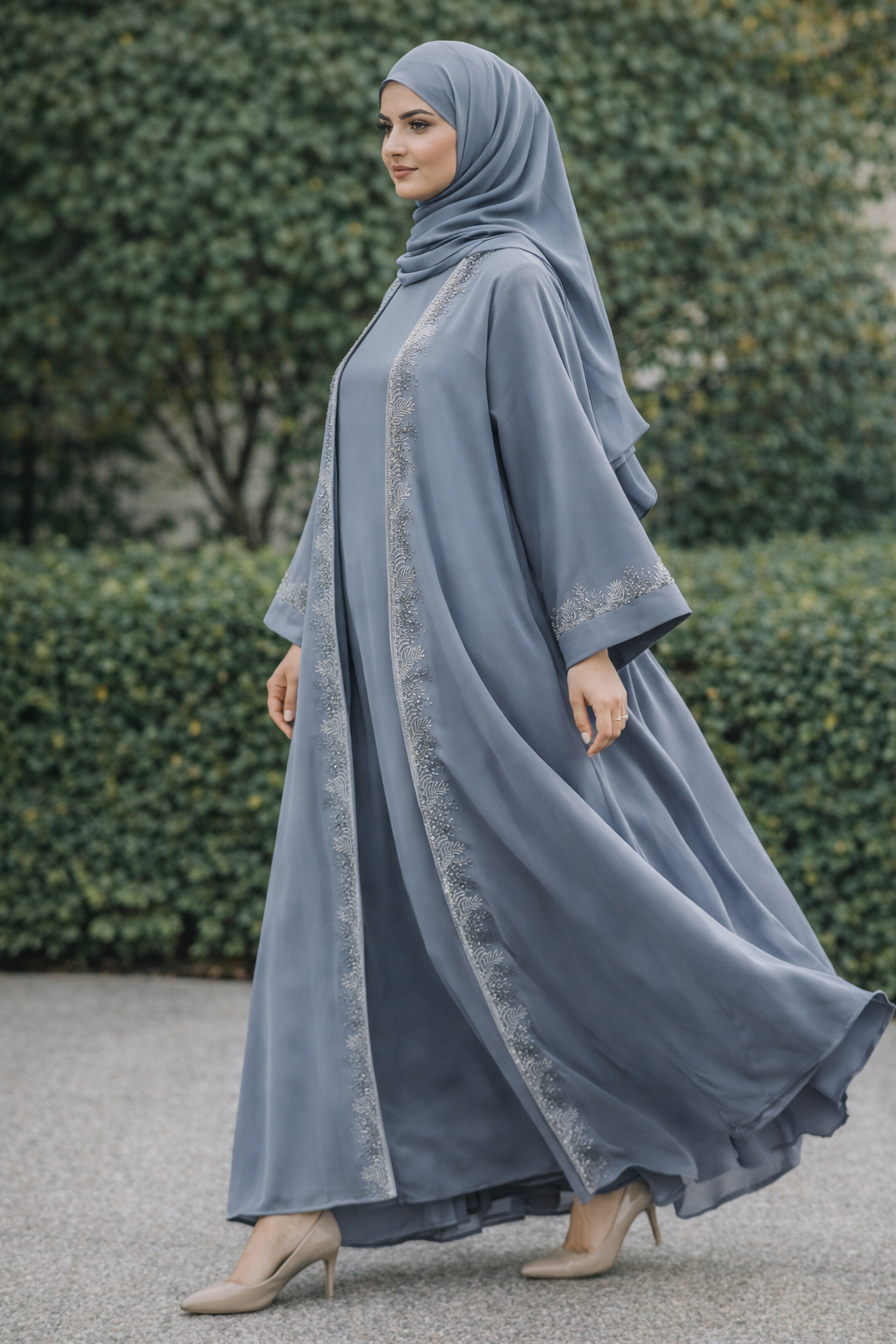 Aafreen Steel Blue