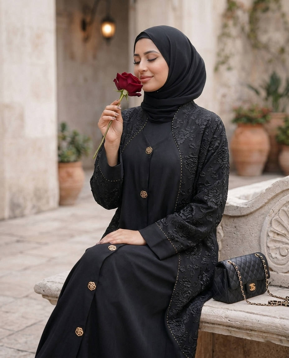 Royale Abaya with Dupatta
