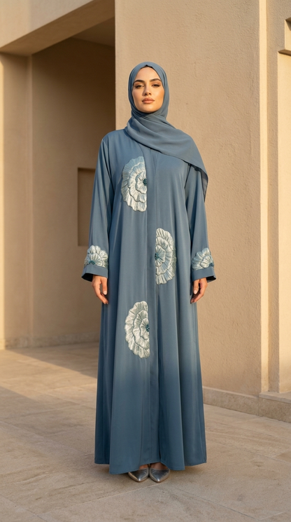 Flora Dusty Blue