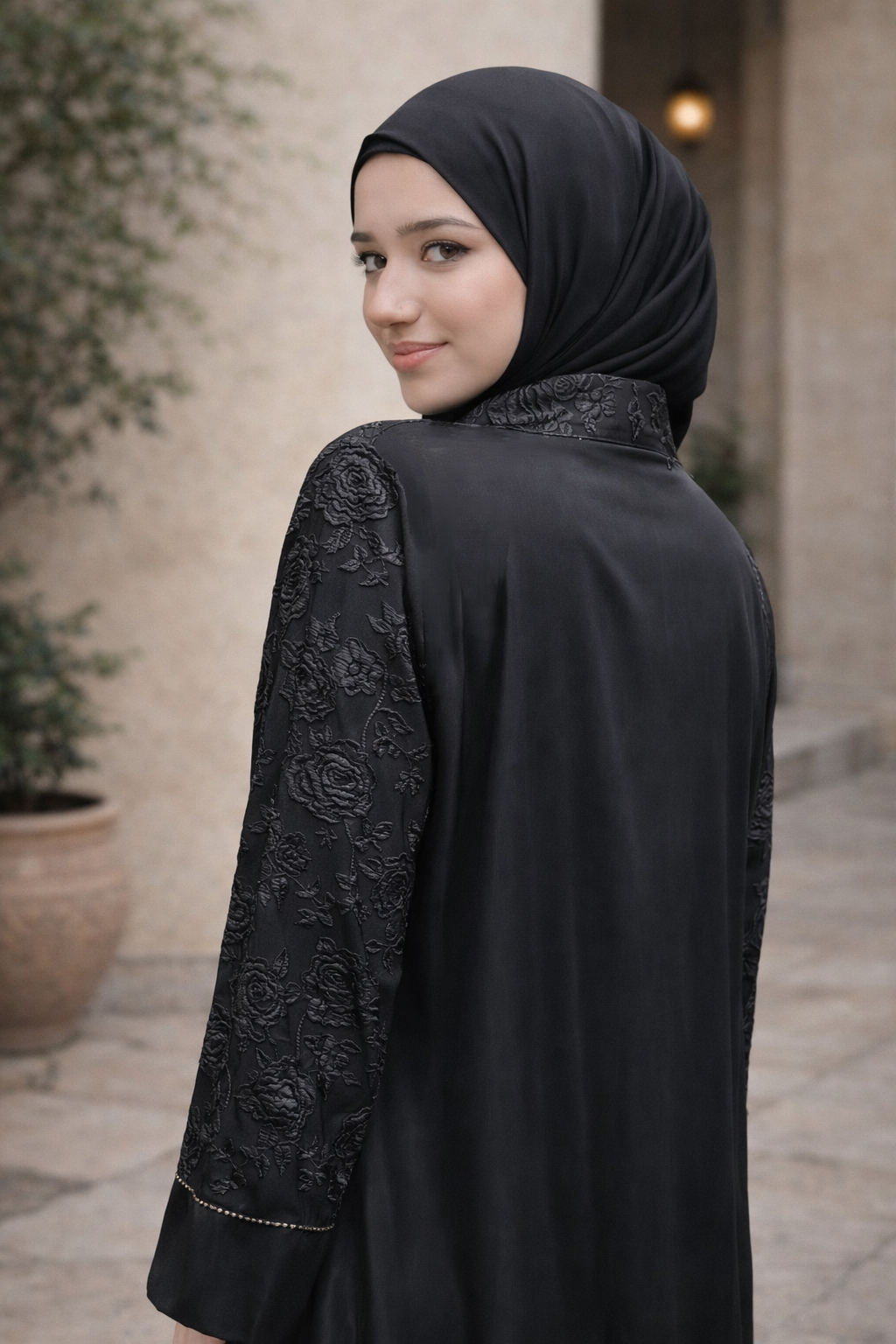 Royale Abaya with Dupatta
